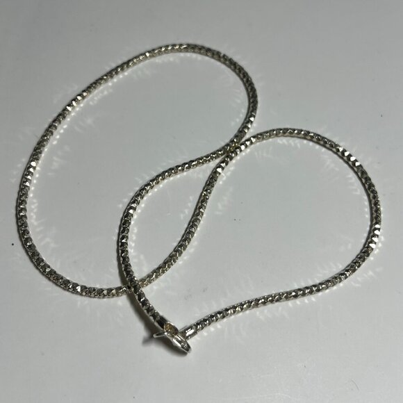 18 3/16th" Italian Sterling Silver Necklace - Picture 4 of 7
